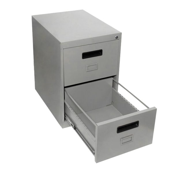 Archivero Metálico con Correderas 2 Gavetas Oficio - Gris - EKO