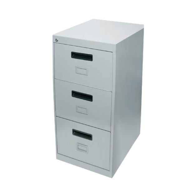 Archivero Metálico con Correderas 3 Gavetas Oficio - Gris
