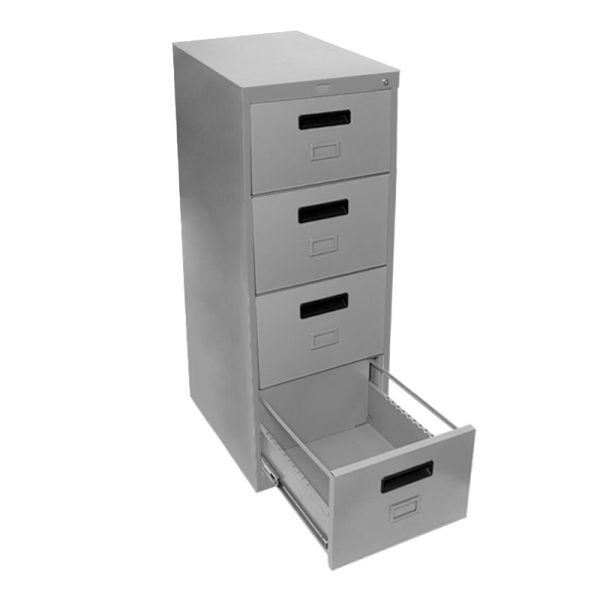 Archivero Metálico con Correderas 4 Gavetas Oficio - Gris - EKO