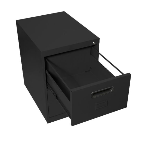 Archivero Metálico con Correderas 2 Gavetas Oficio - Negro - EKO