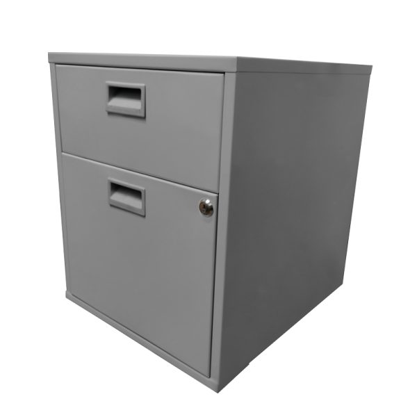 Archivero Metálico de 1 Gaveta y 1 Cajon Lapicero (1+1) Gris